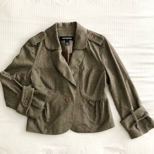 Club Monaco Peplum Wool Blend Blazer Jacket Women’s Size 2